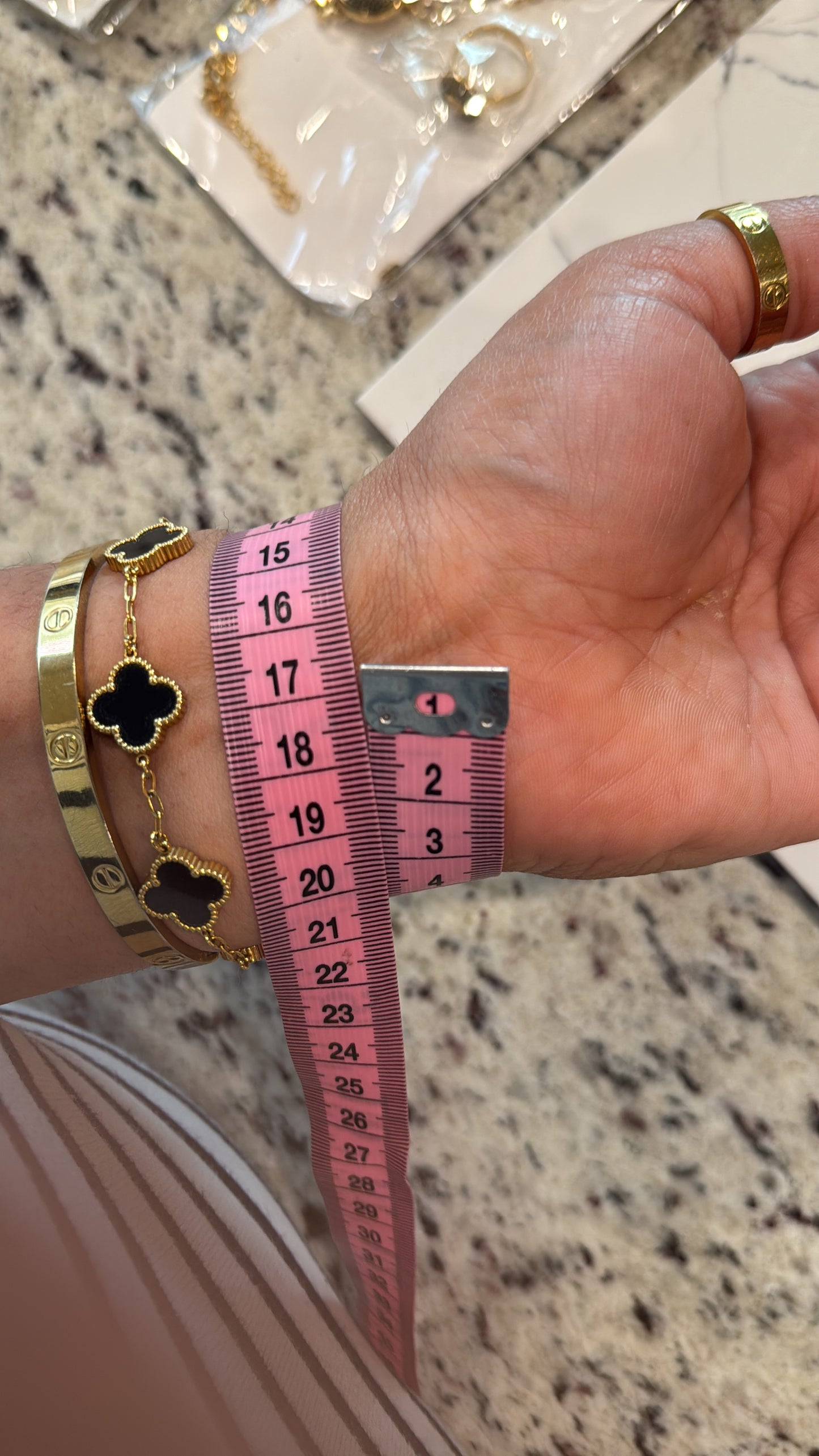 Snake bracelet with ring