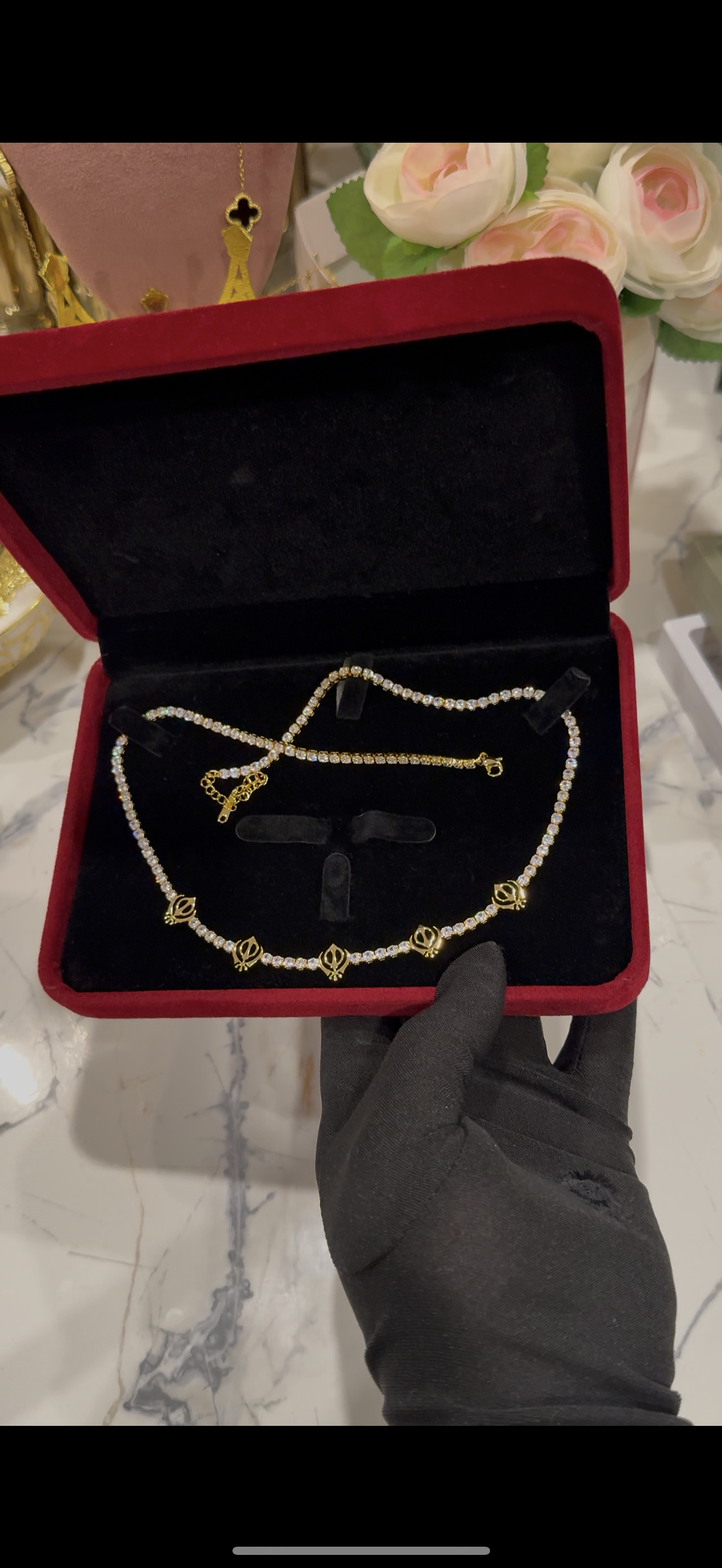 5 khanda necklace