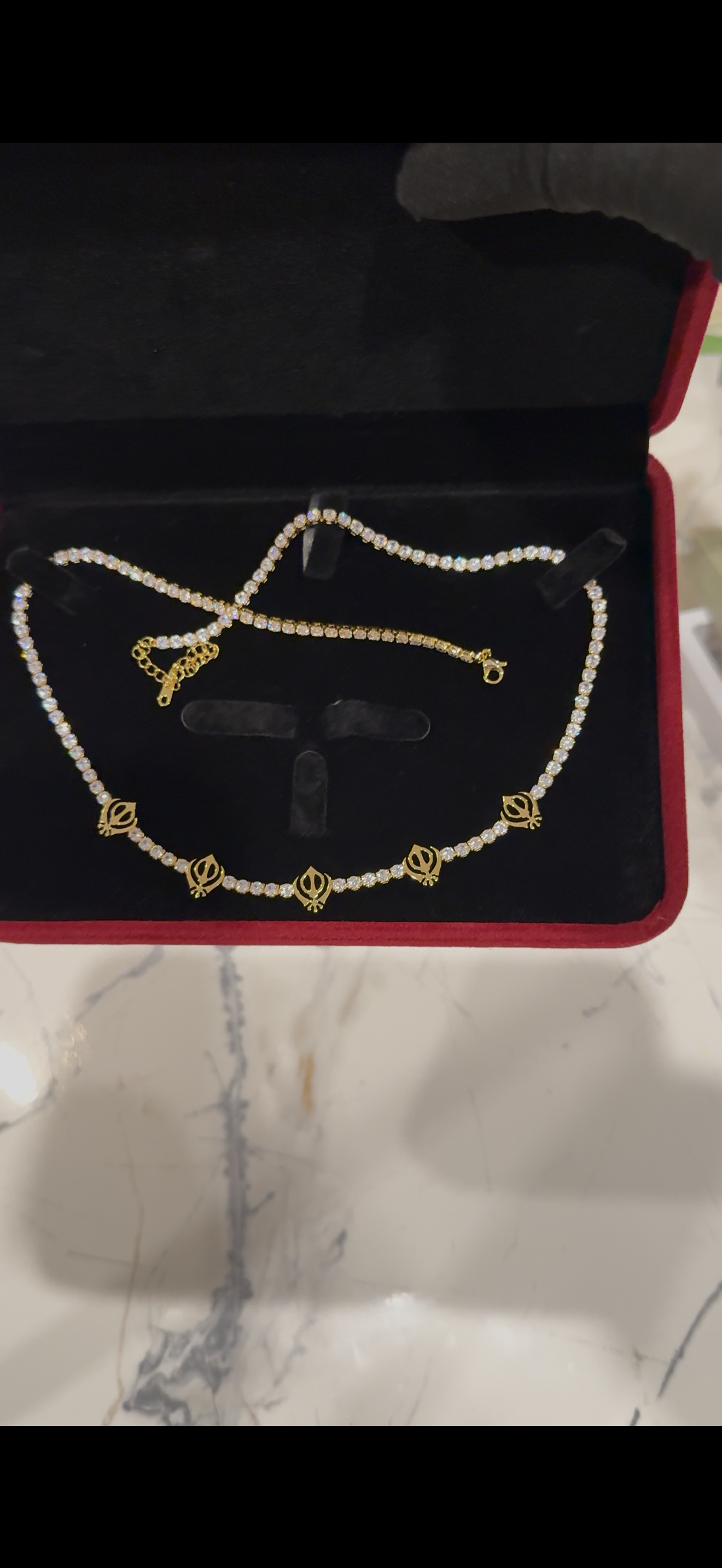 5 khanda necklace