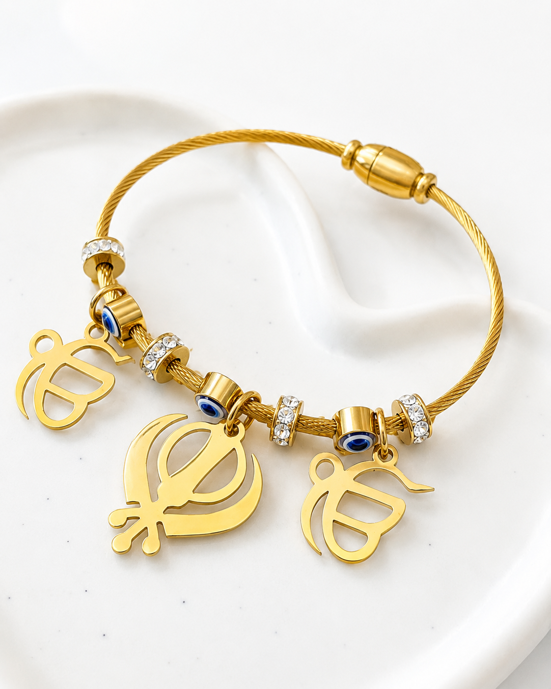 Evil eye bangle