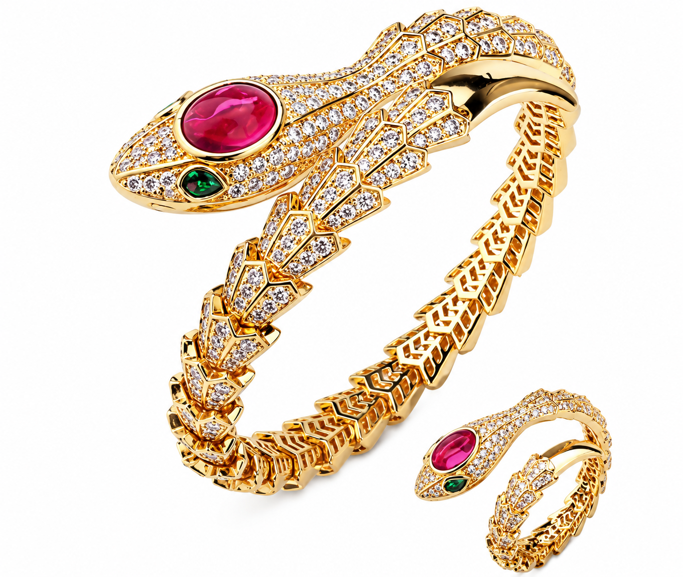 Snake with Ruby manni