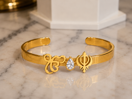Ikonkar Diamond khanda bangle