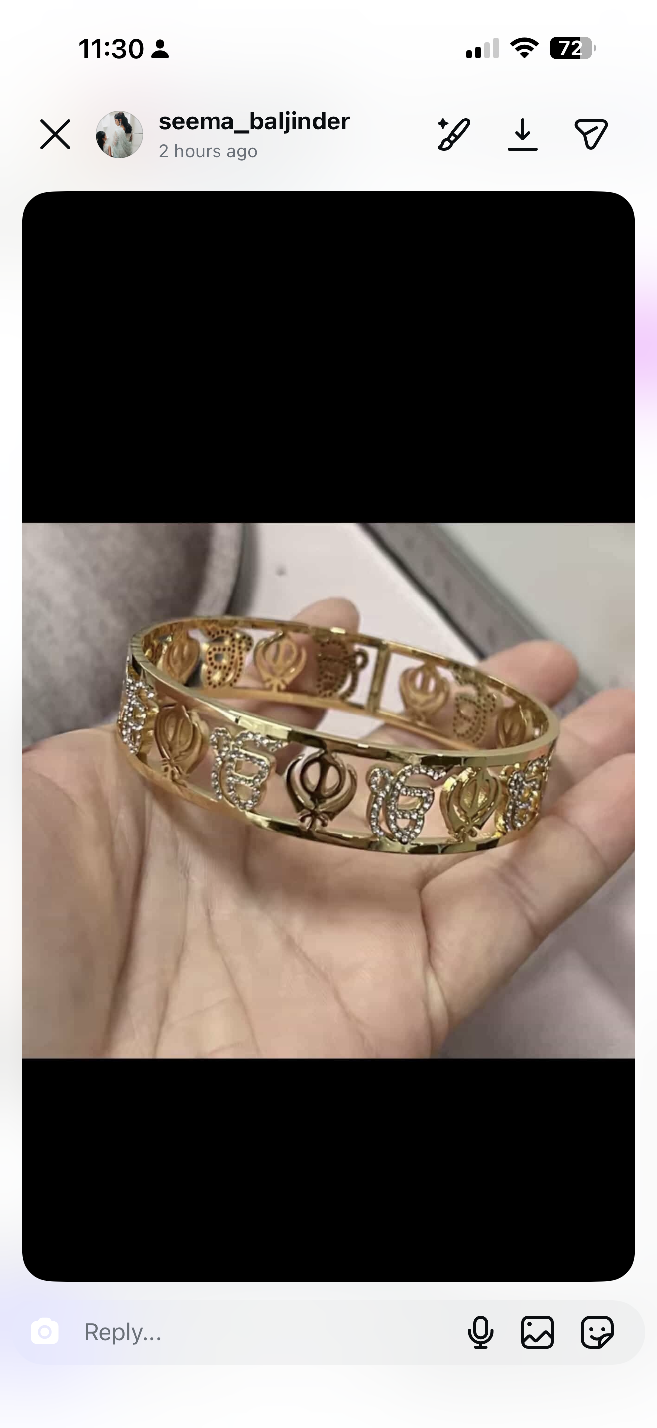 Ikonkar khanda bangle