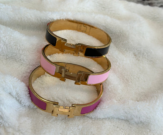 Stainless steel bracelet H bracelet