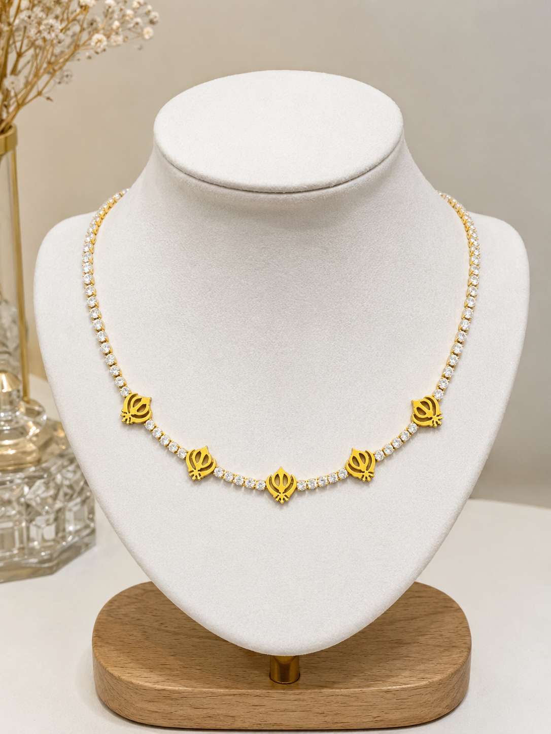 5 khanda necklace