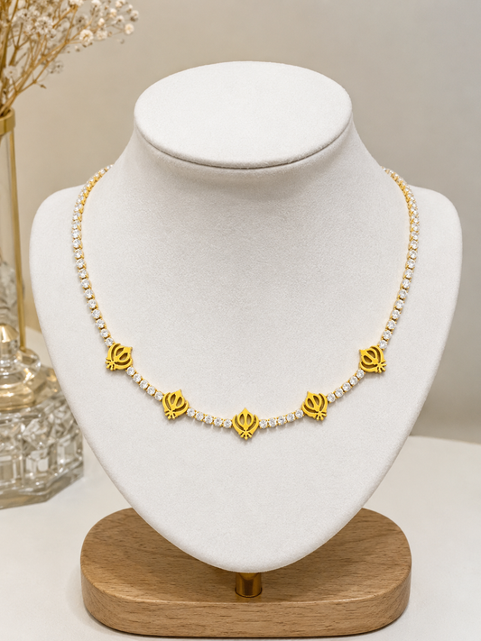 5 khanda necklace