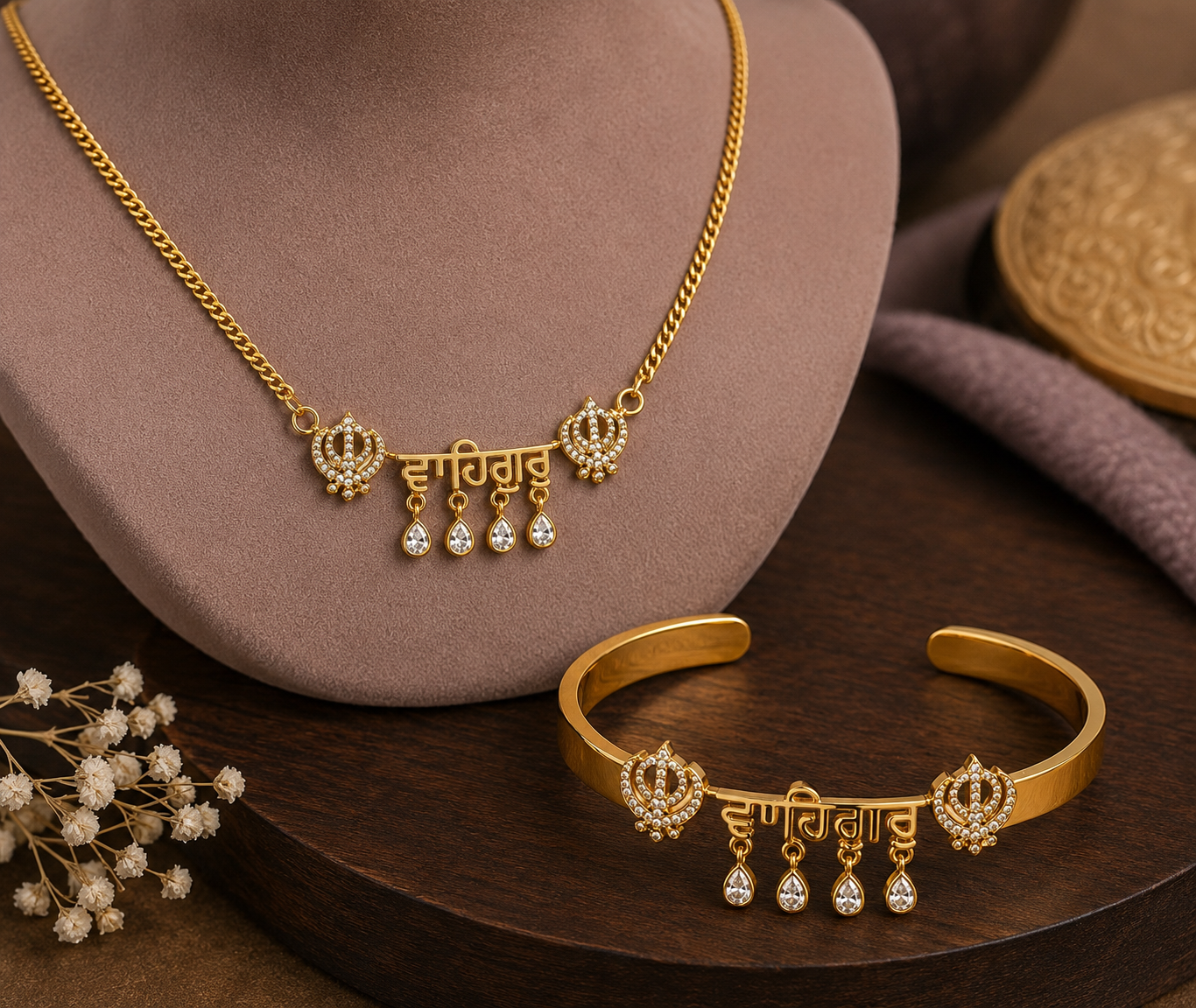 Waheguru neckalce bracelet