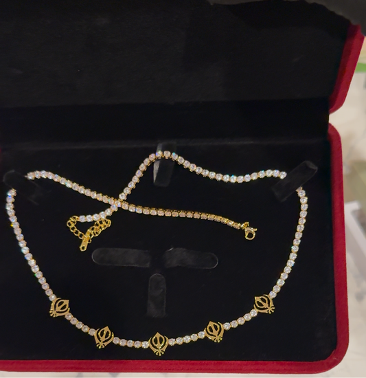 5 khanda necklace