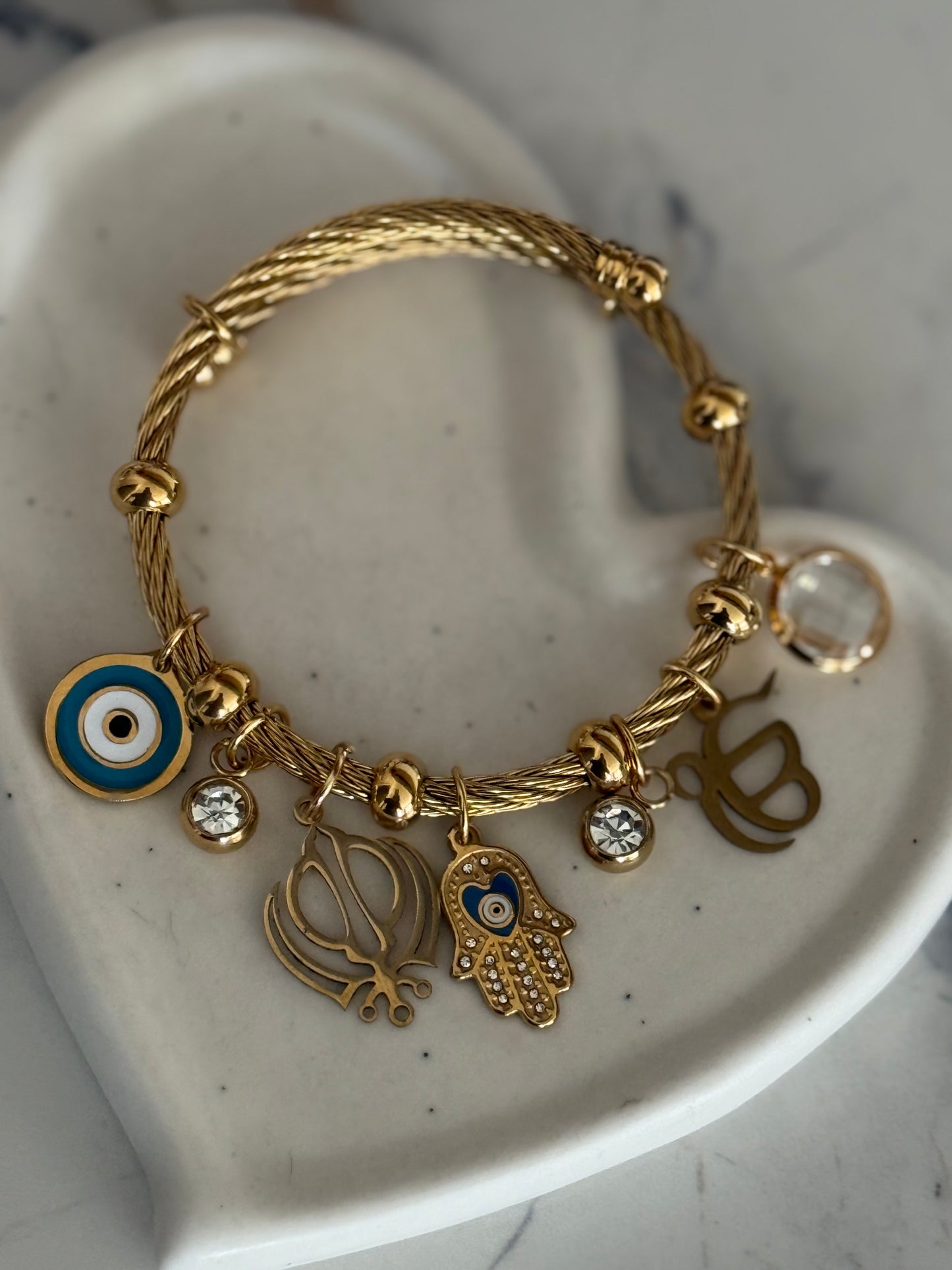 Waheguru bracelet charm