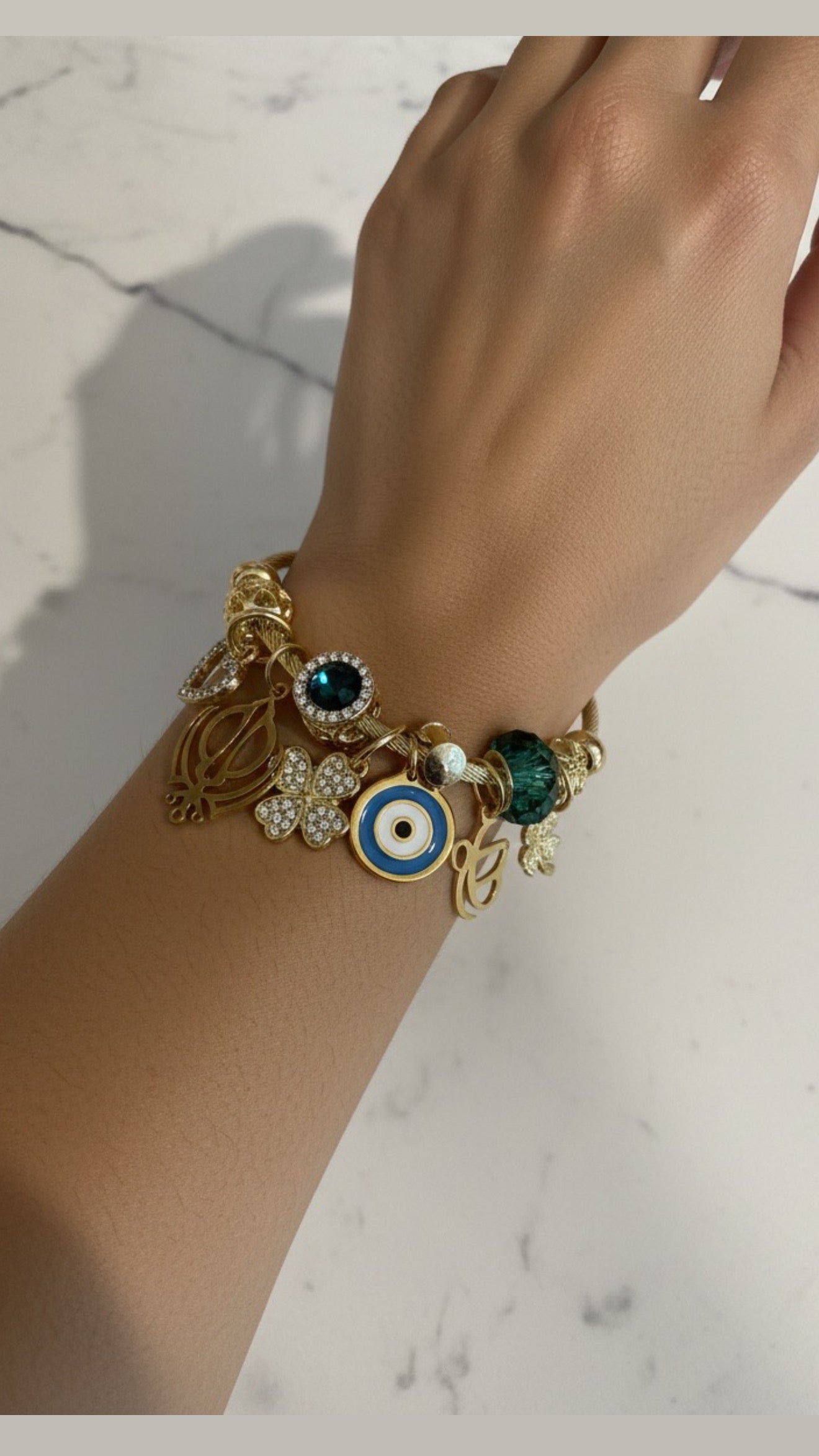 Waheguru charm bangle