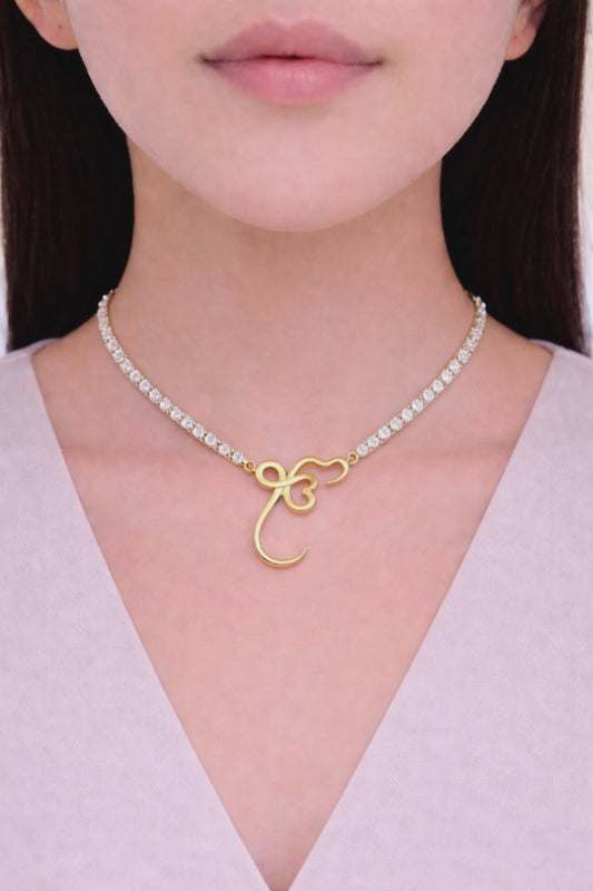 Ikonkar necklace with tennis’s chain